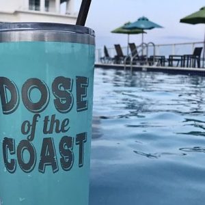 Corkcicle 24 oz Tumbler with Dose of the Coast engraving (Turquoise)
